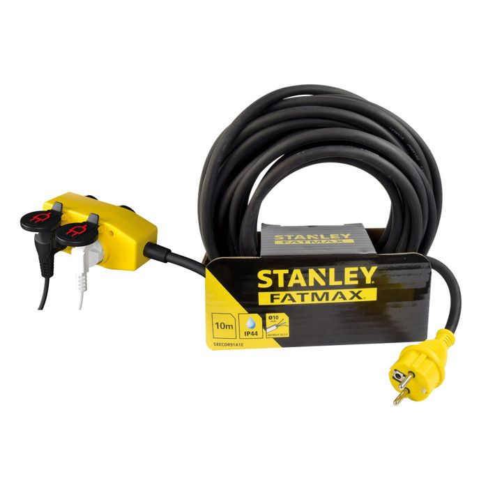 Rallonge Stanley Fatmax 5m bloc 4 prises