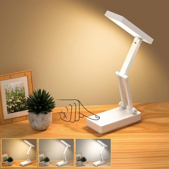 Lampe de Bureau - SURIGHT - Modèle Rechargeable - 2400 mAh - 3 Modes - Tactile