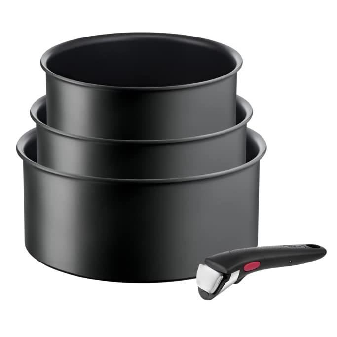 TEFAL LOT DE CASSEROLES INGENIO ULTIMATE L7649453 - 4 PIÈCES, TOUS TYP