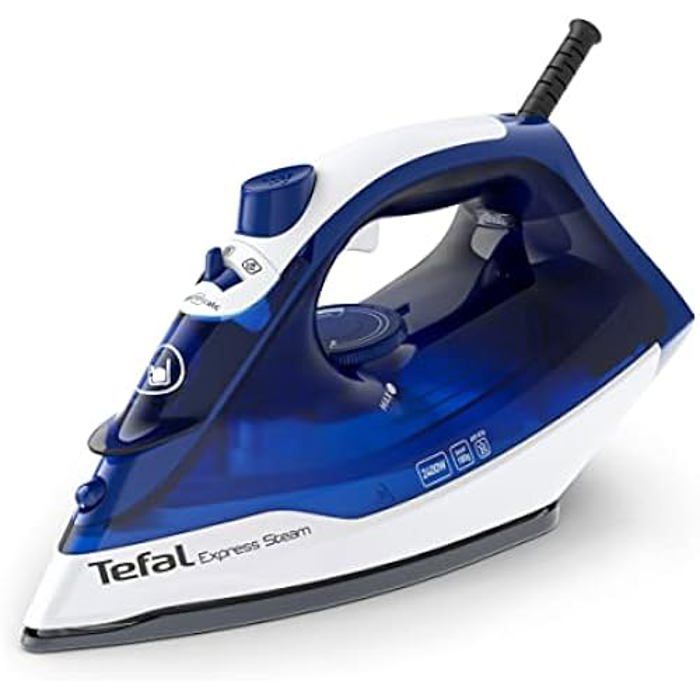 Tefal FV2838 Express Steam Fer à repasser à vapeur effet pressing 180 gmin capacité de 270 ml chauffage rapide et
