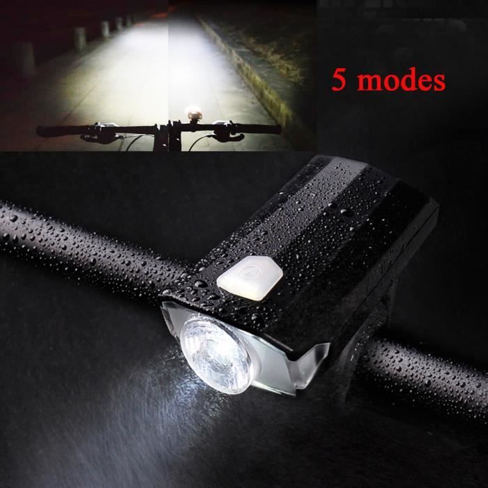 Lampe de vélo Rechargeable - USB LED - Ensemble de phare avant et arrière - Neufs - Équipements vélos