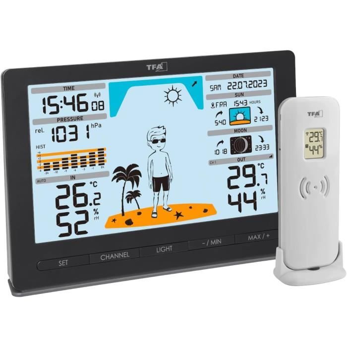 TFA Dostmann Station Météo WLAN Breeze, 35.8001.01, Avec Anémomètre - 10