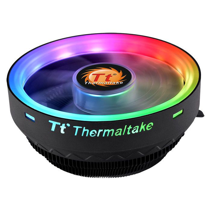 Thermaltake UX100 ARGB - Ventilateur de processeur LED RGB PMW 120 mm Top Flow (pour Socket Intel LGA 1156/1155/1151/1150/775 AMD