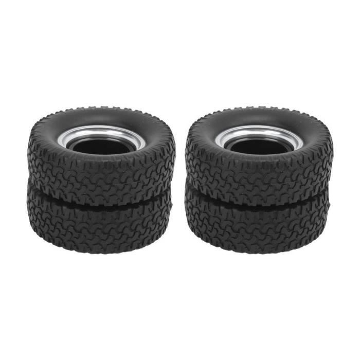 Lot De 4 Pneus En Caoutchouc Pour Camion RC 1/10 - Noir, Diamètre ~85 Mm, Pour Terrain Varié