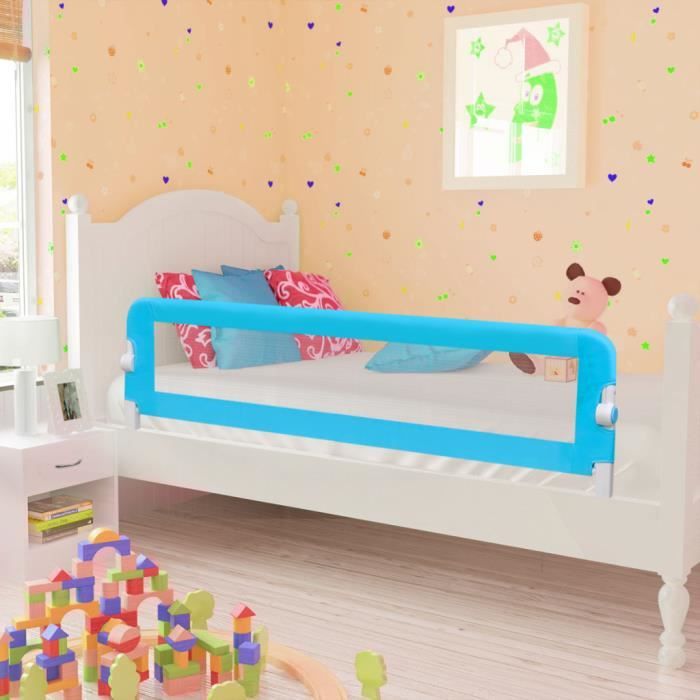 Bleu Pliable Barriere De Lit De Securite 150 X 42 Cm Pour Enfants Ages De 18 Mois A 5 Ans Cdiscount Pret A Porter