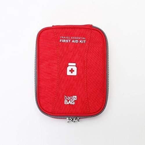 Trousse De Secours Vide Rouge - Sac Médical Étanche Portable 23x7x13cm Pour Maison, Voyage Et Randonnée