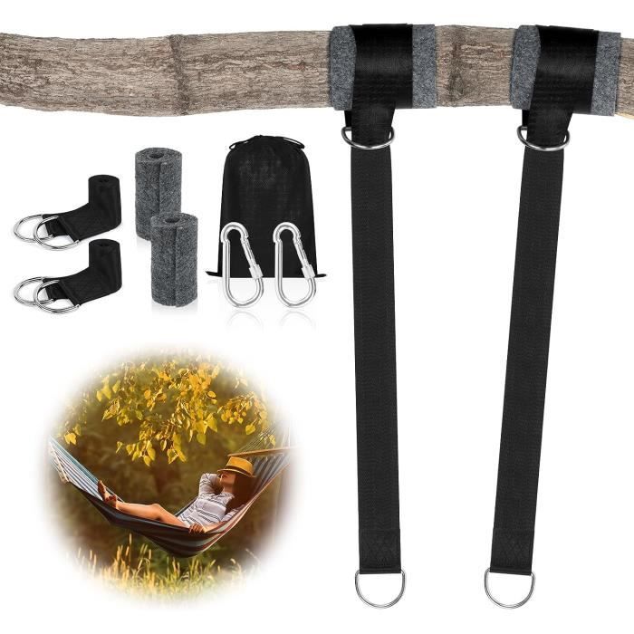 Fixation Balancoire 40Cm, 2 Pièces Fixation Hamac Rembourrage De Protection Pour Arbre, Kit De