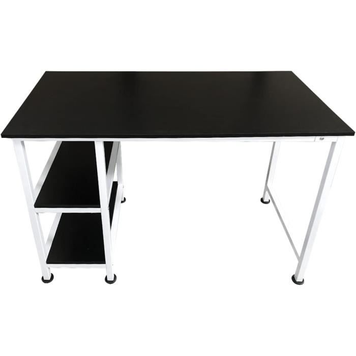 Table De Bureau Bureau D'ordinateur avec étagère et rangements