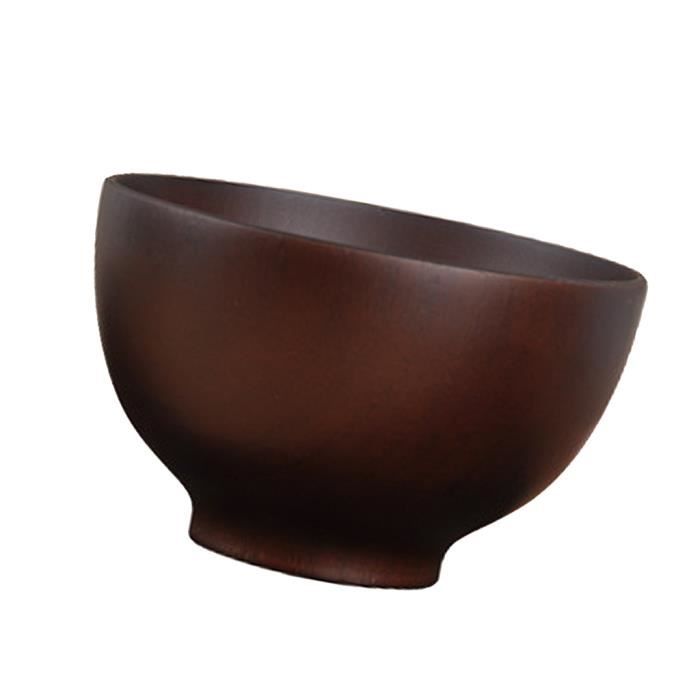 Bol à Noix De Coco Fait Main Laqué Noir Doré - Bol Rond Décoratif Incrusté Coquille D'Œuf