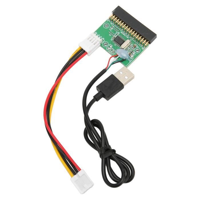 Adaptateur Câble USB 1.44 Mo 3.5 "vers Connecteur Lecteur Disquette 34 Broches, Disque Vers Carte PCB Disquette