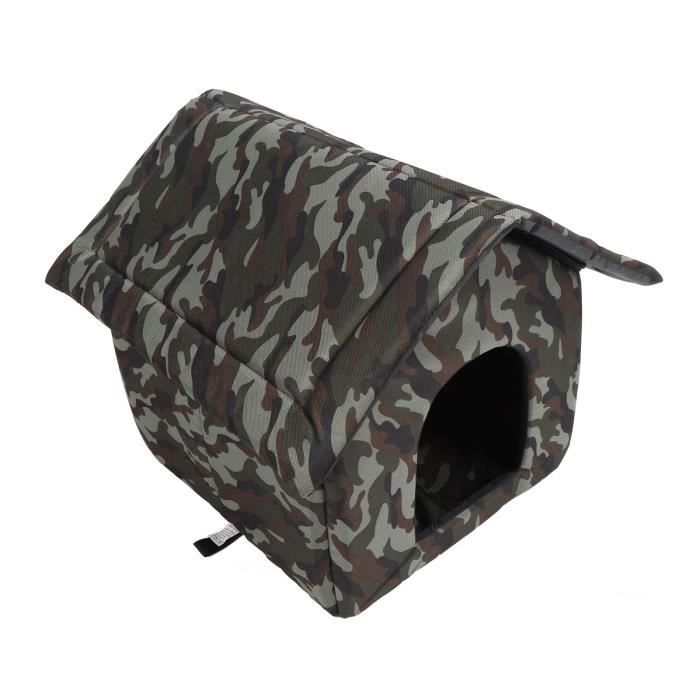 Comparer les prix de VGEBY maison de chat sauvage extérieure VGEBY Maison de chat extérieure Maison d'extérieur pour chat, animalerie corbeille Vert M