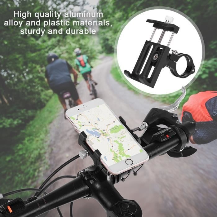 Support Universel Pour Smartphone Vélo/Moto GUB Plus 6 - Fixation Guidon Stable - Aluminium - Réglable 55-100mm