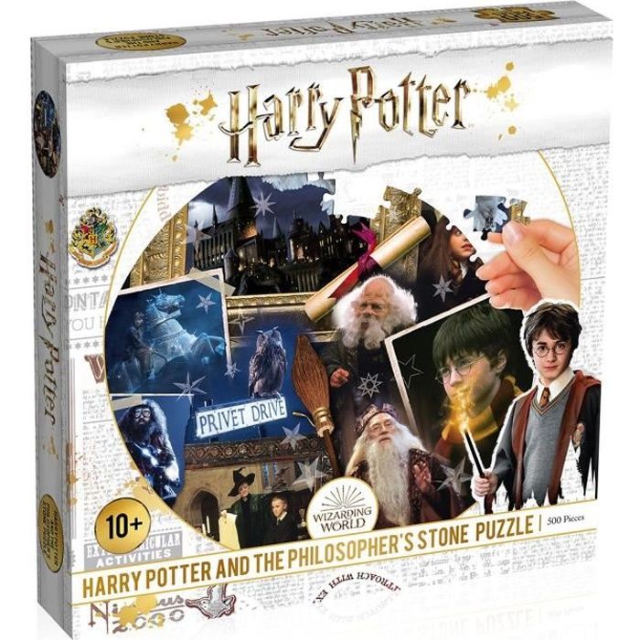 Puzzle Harry Potter et la Pierre Philosophale - Winning Moves - 500 pièces - Thème Cinéma et Publicité