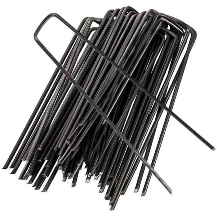 Lot De 50 Boutons De Fixation Ronds Pour Bâche - Plastique Noir, Alésage 6mm, Pour Cordes 6-8mm, Diamètre 25mm