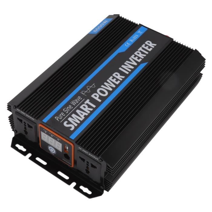 Onduleur 24V Vers 220V 200W – Convertisseur Sinus Modifié Pour Camion, 4 Ports USB, Double Prise UE