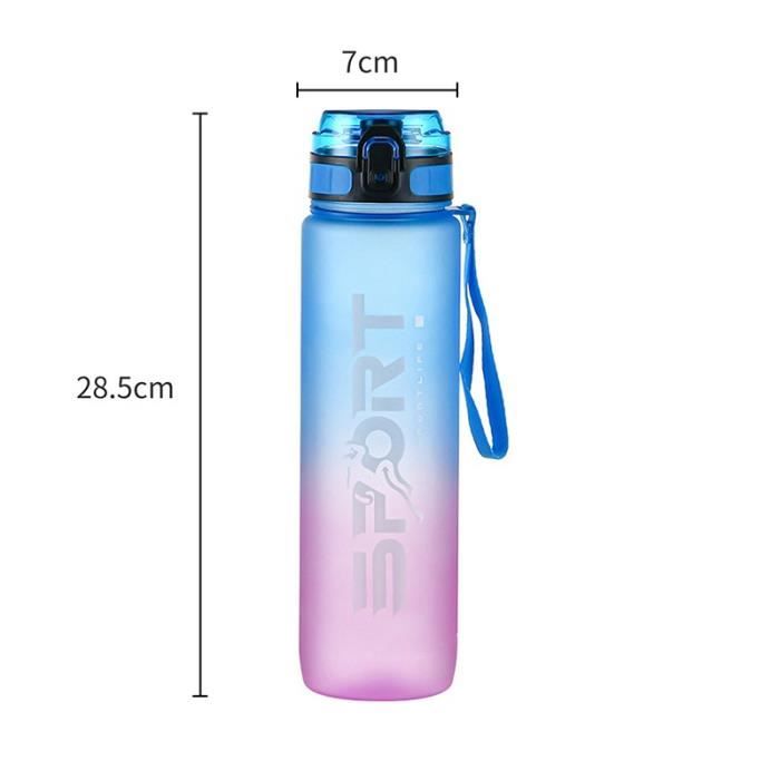 Lot De 3 Bouteilles D'eau Sport 1L – Tritan, BPA Free, Incassable, Passe Au Lave-vaisselle