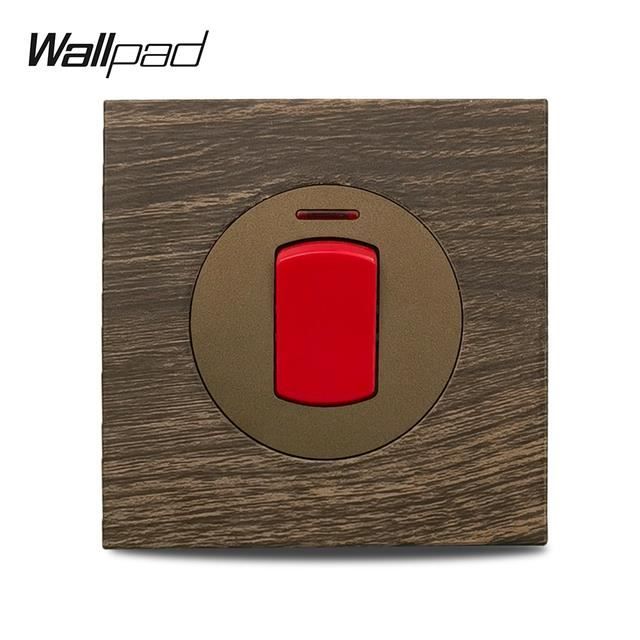 Interrupteur mural,20A-1 Way--Wallpad 1 2 3 4 Boutons Interrupteur D ...
