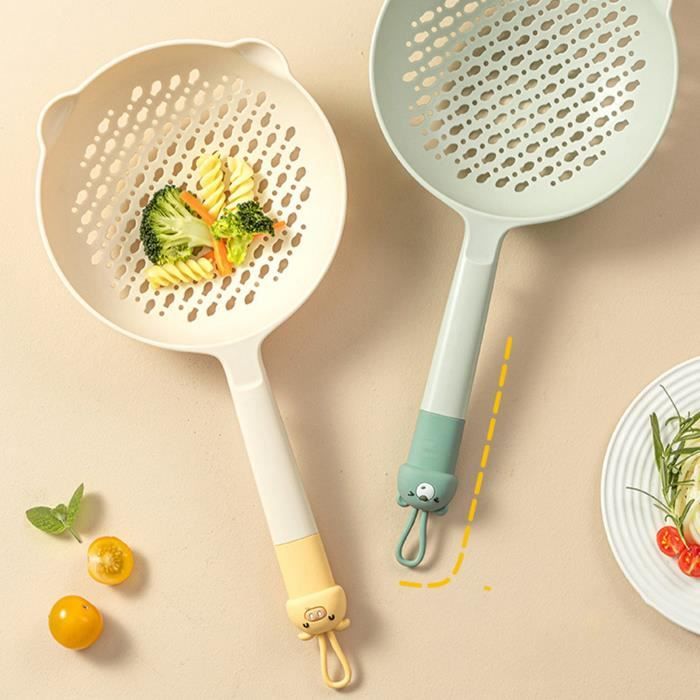 Ensemble Ustensiles Cuisine Nylon 6 Pièces – Anti-adhésif, Résistant à La Chaleur, Noir (spatule, Louche, Passoire…)