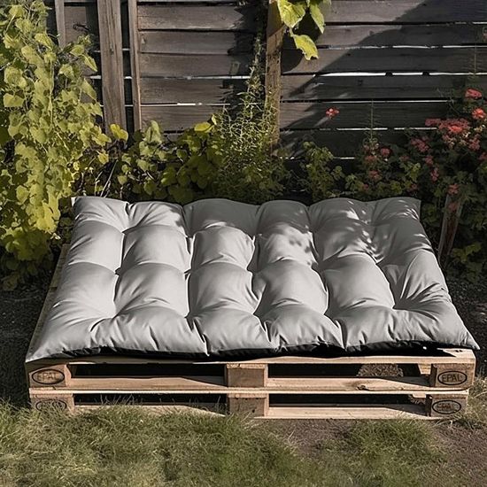 Coussin De Banc Pliable 120x40cm - Épaisseur 8cm - Tissu Polyester Imperméable Anti-taches - Motif Floral - Jardin, Terrasse - 11