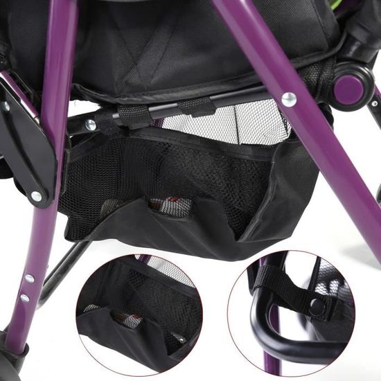 Organisateur De Poussette Universel - Sac Détachable, Maille Lavable | Rangement Supplémentaire