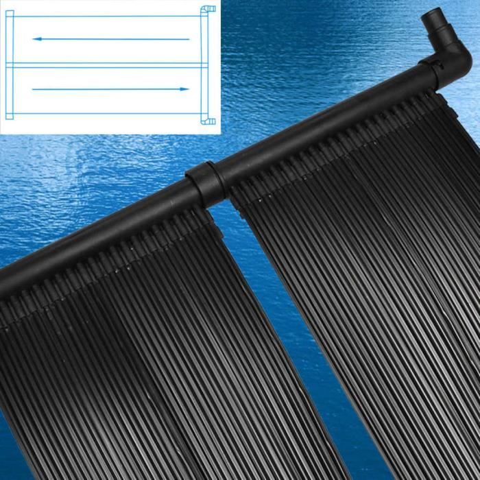 Chauffage Solaire Piscine 111,5 X 66 Cm – Panneau Solaire Écologique Pour Piscine Hors-Sol, Douche Jardin