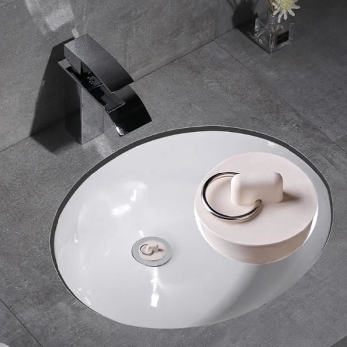 ECSiNG Lot De 2 Bouchons De Vidange Évier 66mm Clic-Clac Pop-Up Cuivre Chromé - Pour Lavabo Salle De Bain Cuisine Baignoire