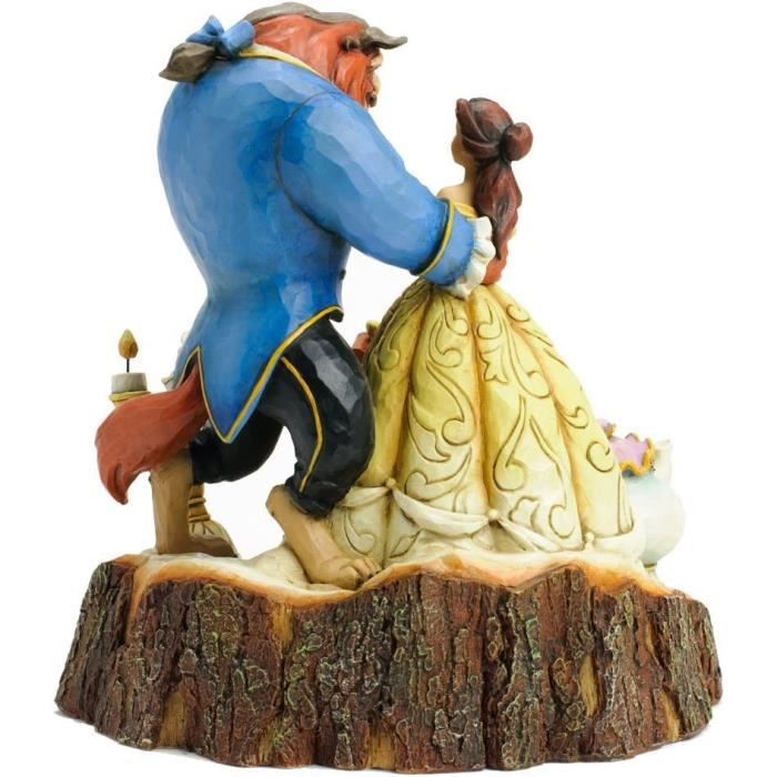 Figurine La Belle et La Bête - Collection Disney Tradition by Jim Shore -  Effet bois peint - 20 cm - Cdiscount Jeux - Jouets