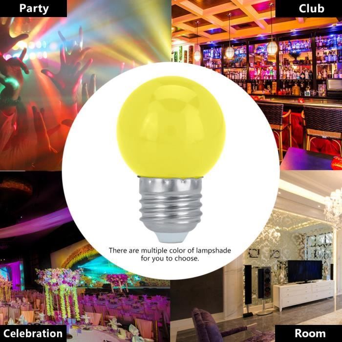 Ampoule E27 Filament Led 2W Ronde Blanc Chaud