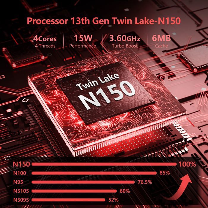 PC Portable KUU - 15,6" FHD- Intel N150 Processor - RAM 16Go - Stockage ...