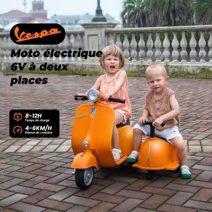 Scooter Vespa Rose électrique pour enfant 12V - 7AH - VESPA - 2 roues