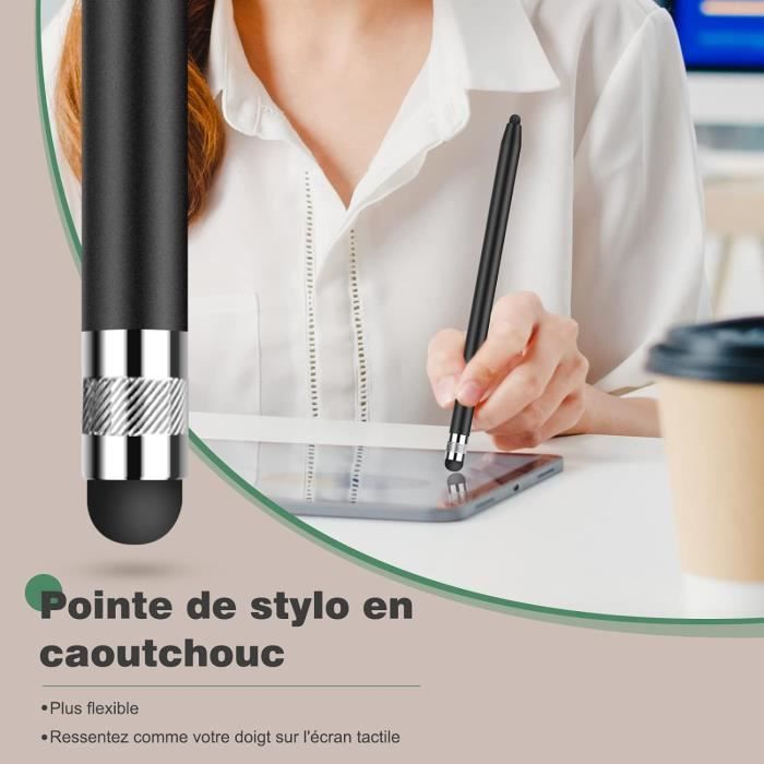 Stylet capacitif pour écran tactile - WOOPSO - Stylo bille noir - Lot Stylet capacitif pour écran tactile - WOOPSO - Stylo bille noir - Lot
