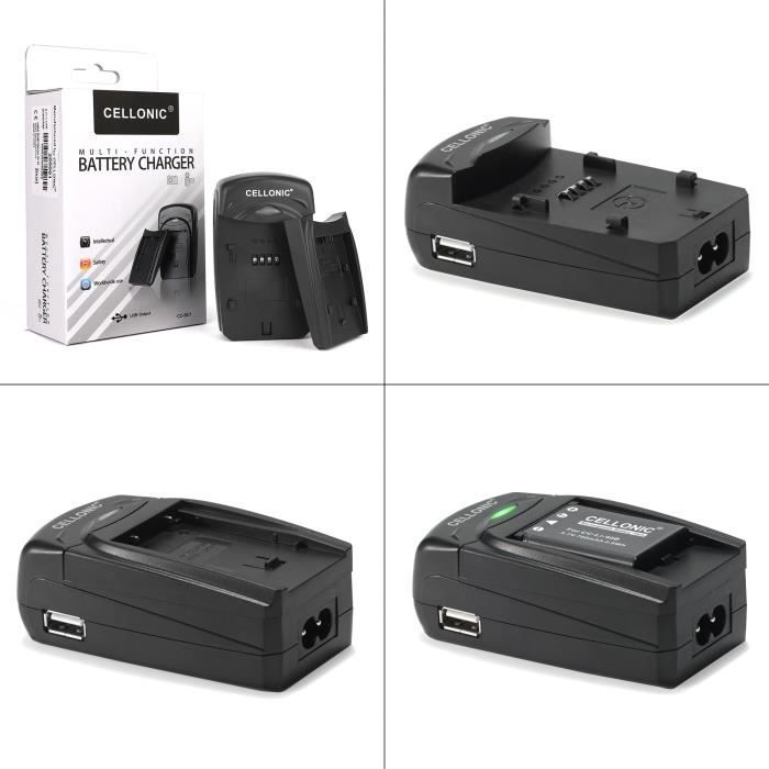 Chargeur pour appareil photo Canon LC-E6E pour batterie LP-E6 - 3349B001