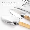 5pcs outils de plantation de jardin en acier inoxydable-Pelle Râteau Fourche-2