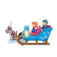 Fisher-Price Little People La Reine des Neiges Le traîneau de Kristoff avec 2 figurines et un renne, jouet pour enfant, 18 mois et-2
