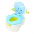 Pot de bébé - CIKONIELF - Chaise d'entraînement d'urinoir - Sécurité et confort - Bleu-2