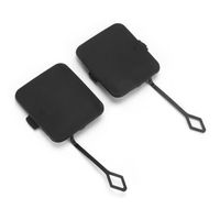 Housses Pour Crochet De Remorquage BMW X3 F25 - Lot De 2, Gauche Et Droite, Plastique Non Peint, Compatible 2011-2014