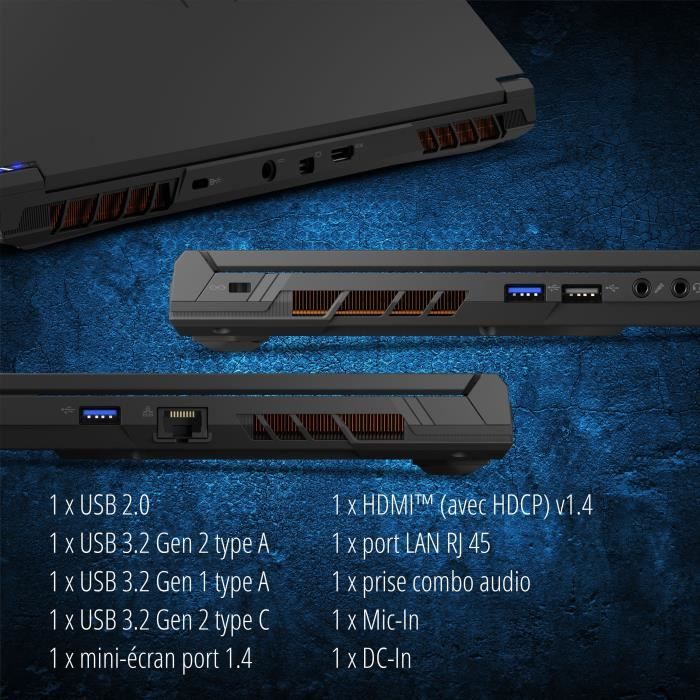 PC portable Gamer - ERAZER - CRAWLER E40 - 15,6144 Hz - Intel Core  i5-12450H - RAM 16GB - SSD 512Go RTX 4050 (sans Windows) - Cdiscount  Informatique