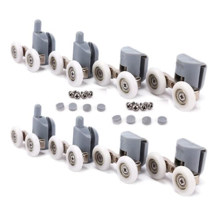 Rouleaux Coulissants Pour Porte De Douche – 4 Pièces, Différents Diamètres, Silencieux Et Durables
