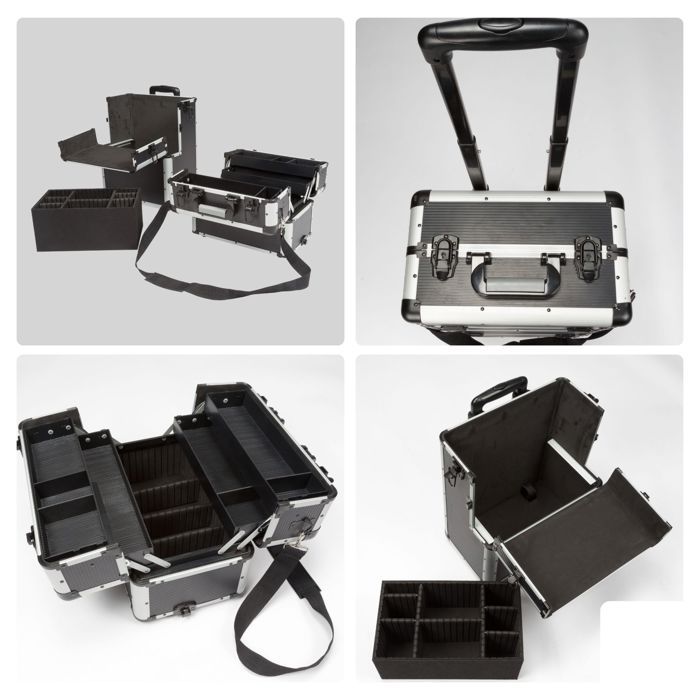 Valise en aluminium avec Mousse - Noir ALLIT AluPlus Protect C 36