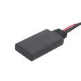 Akozon câble adaptateur radio Adaptateur Audio automatique Mini connecteur ISO 6Pin 8Pin câble Bluetooth 5.0 AUX pour Renault Clio-3