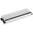 Disque SSD interne - CORSAIR - MP600 ELITE 1TB Gen4 PCIe x4 NVMe M.2 SSD optimisé pour PS5 avec dissipateur LP - Blanc-3