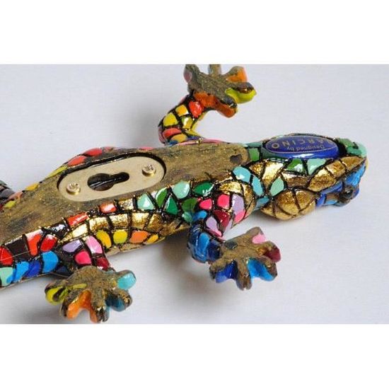 modèle /"Flowers/" en mosaïque Barcino Statue de grenouille Longueur 12 cm