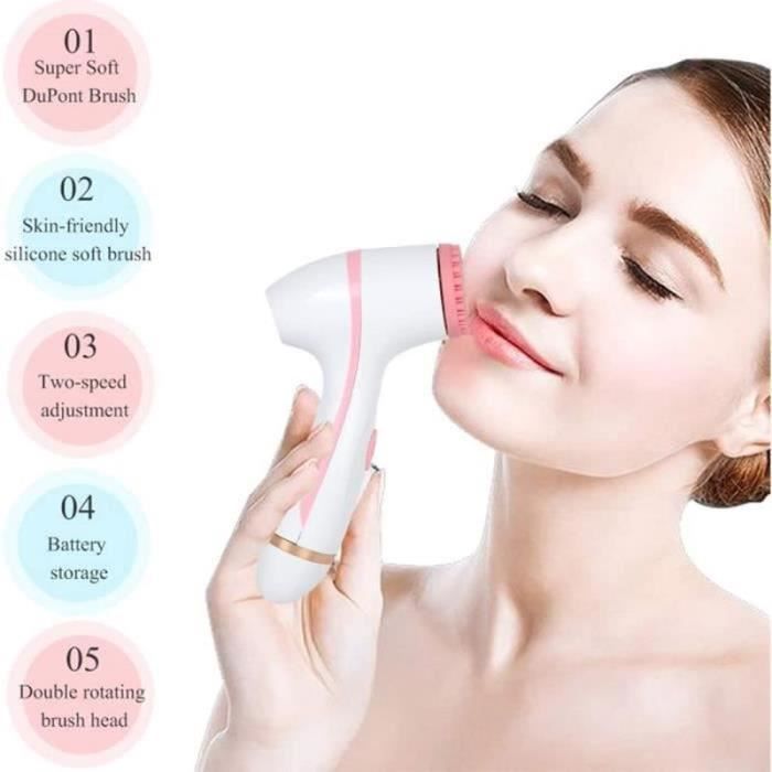 Brosse Nettoyante Visage Sonique Pour Femmes - Appareil De Soin Peau - Neuf Sous Emballage