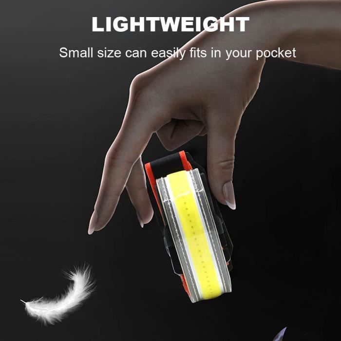 COLOSS Lampe Frontale LED Ultra Puissante 3000 Lumens - 230° Avec Gant Lumineux Offert, Torche Rechargeable Pour Randonnée, Camping, Pêche