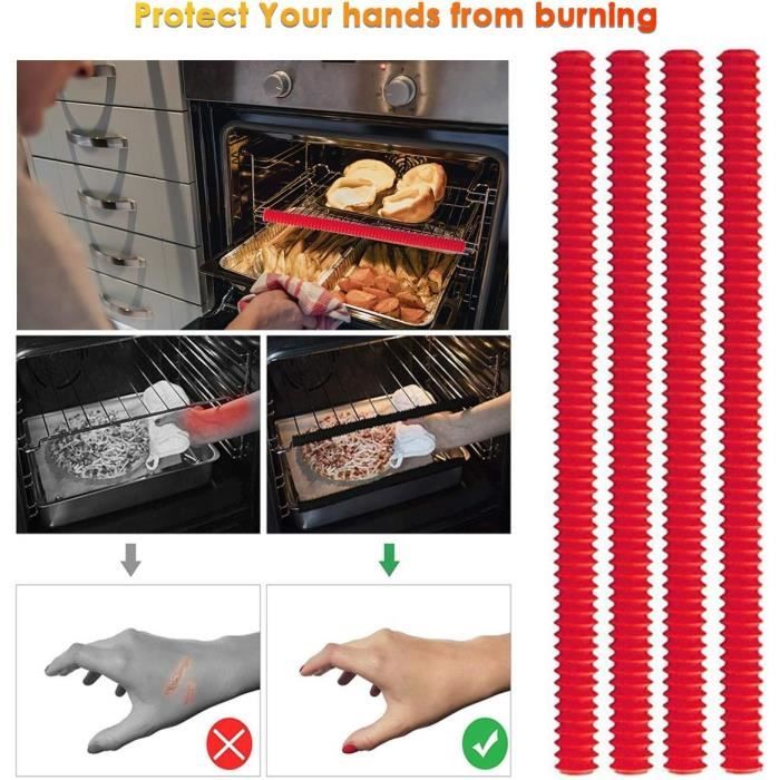 Cheat Sheets Lot de 4 plaques de cuisson en silicone anti-adhésif pour la cuisson et la préparation des repas Passe au four et au congélateur