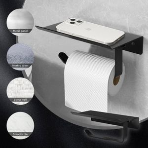 HMF Porte-Papier Toilette Tressé Jacinthe D'Eau - Support Debout 3 Rouleaux, Design Naturel Durable 37x17 Cm