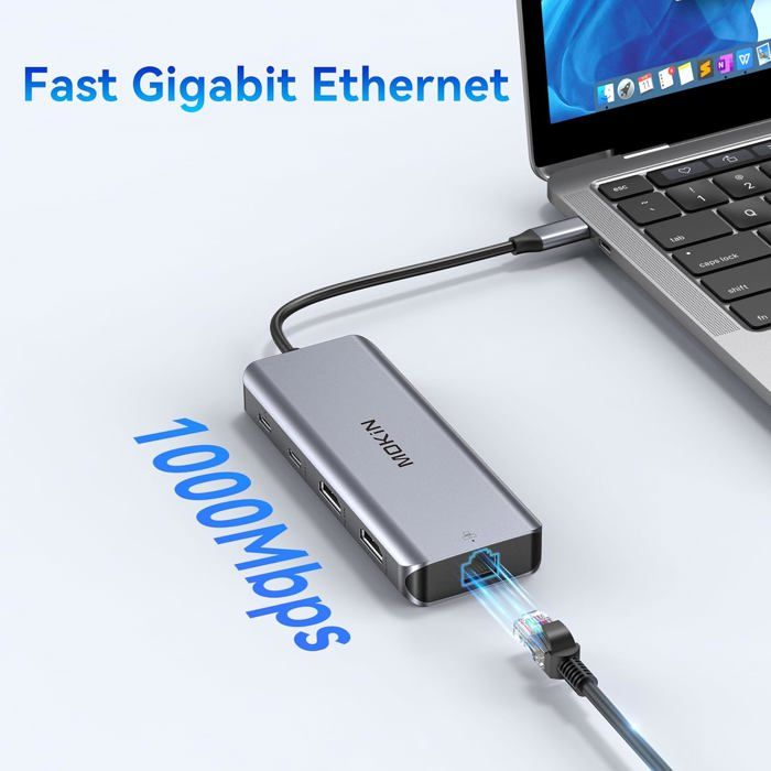 Station D'accueil USB-C Ronde 4 Ports - Hub 4-en-1 480 Mbps, Voyant LED, Compacte Pour Ordinateur Portable, Tablette, Téléphone - 2