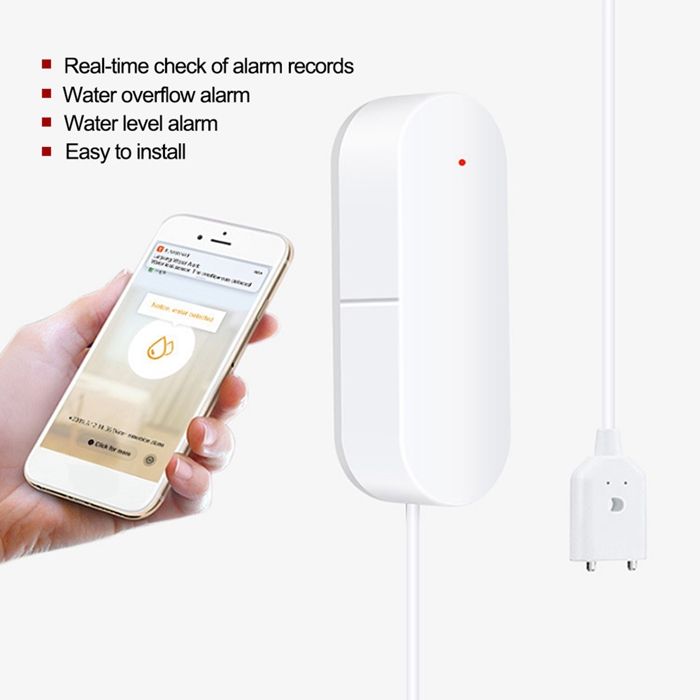 Capteur D'eau Tuya – Alarme Anti-fuite, Détecteur D'inondation, Compatible Smart Home