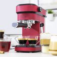machine à café expresso de 1,2L 1350W rouge noir-0