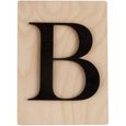 Lettres en bois déco façon Scrabble - 14,9 x 10,5 cm B-0